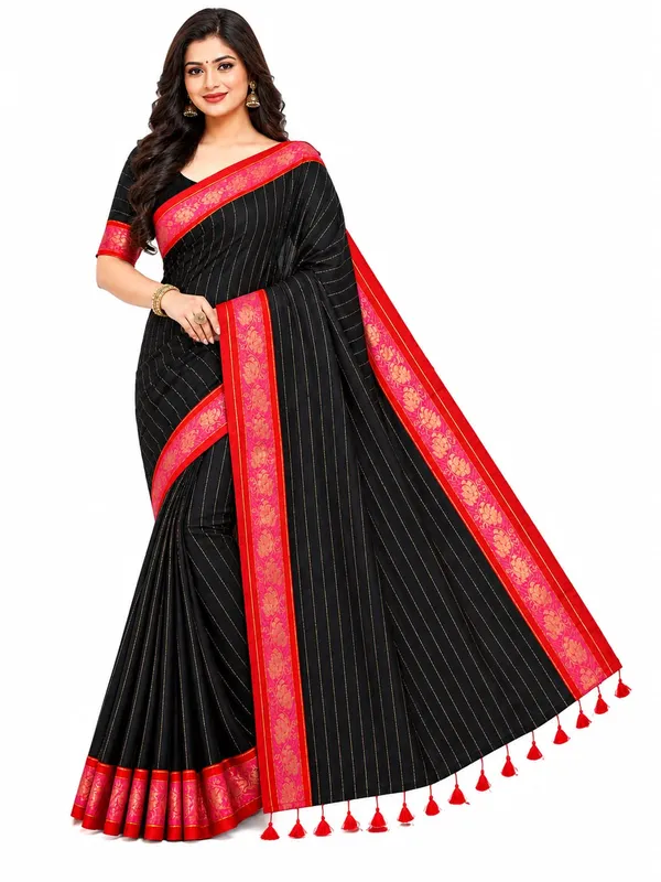 Black_Jacquard_Weaving_Mul_Cotton_Saree
