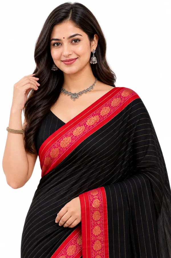 Black_Jacquard_Weaving_Mul_Cotton_Saree