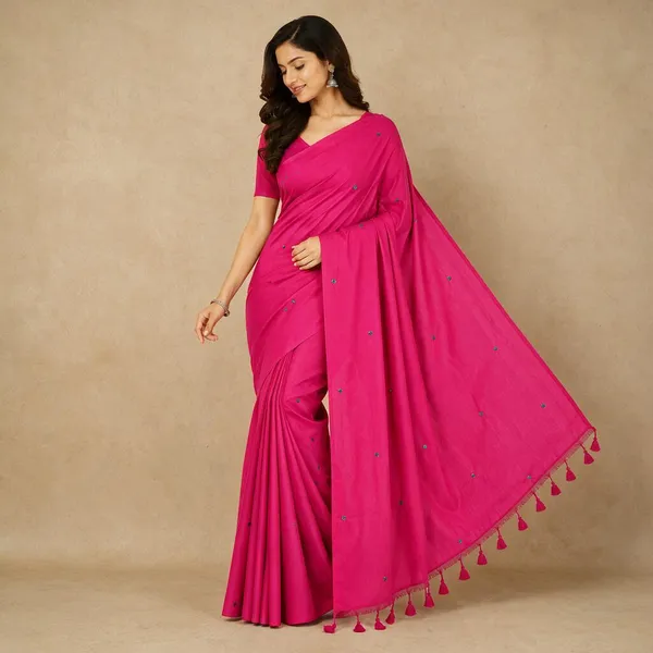 Pink_Mul_Cotton_Embroidery_Saree