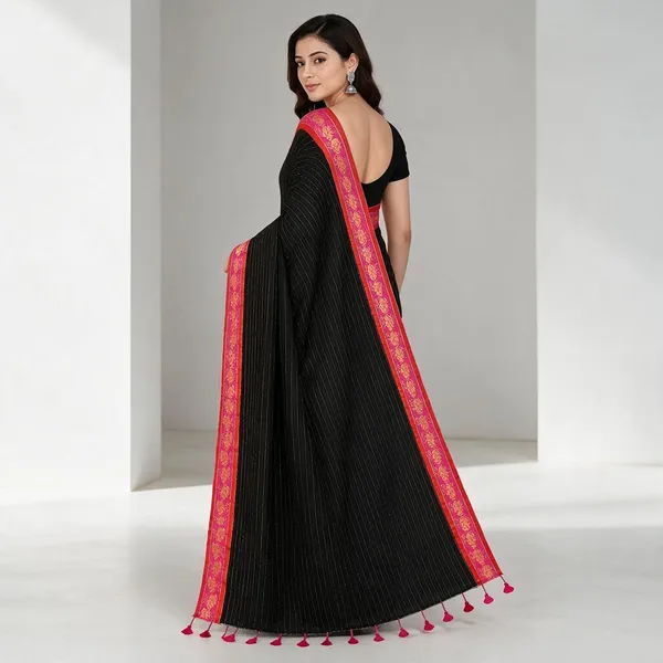 Black_Mul_Cotton_Saree_For_Women