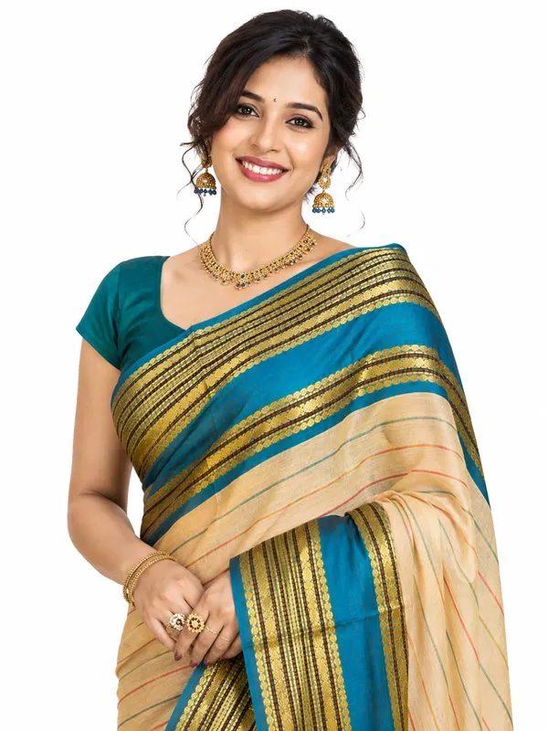 Multicolor_Jacquard_Weaving_Mul_Cotton_Saree
