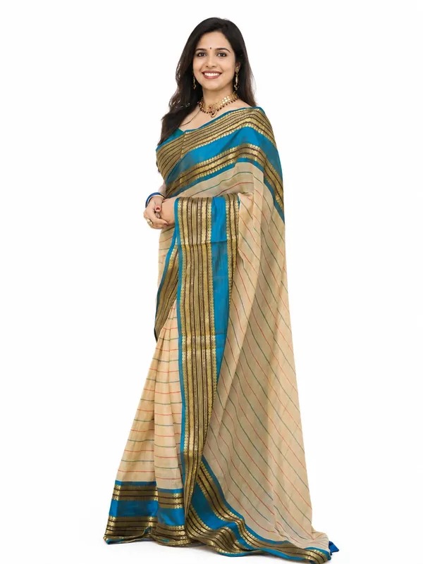 Multicolor_Jacquard_Weaving_Mul_Cotton_Saree