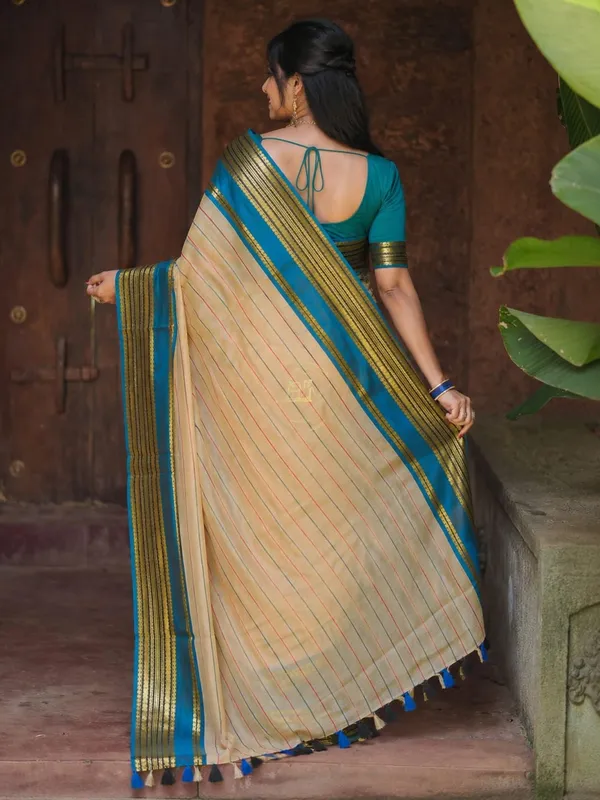Multicolor_Jacquard_Weaving_Mul_Cotton_Saree