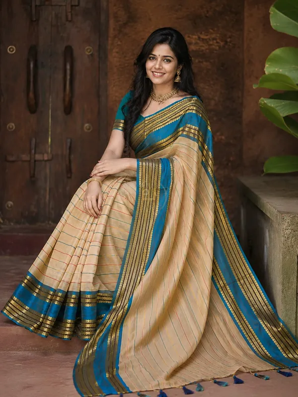 Multicolor_Jacquard_Weaving_Mul_Cotton_Saree