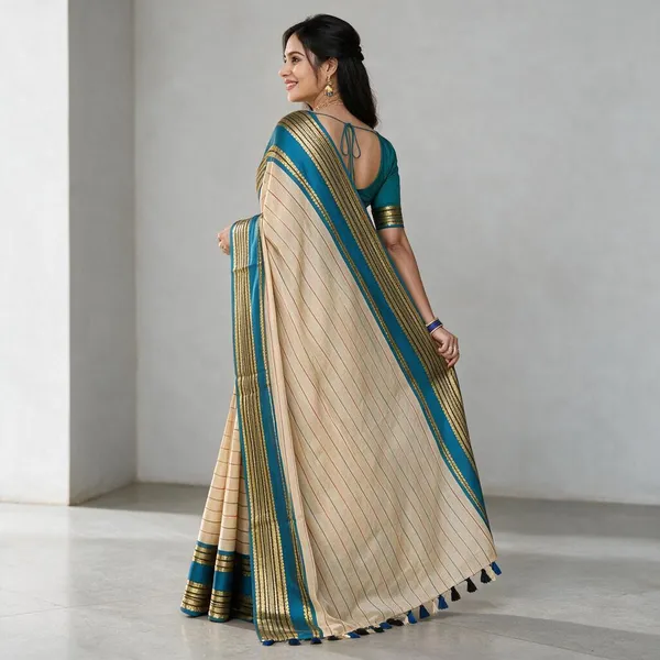 Multicolor_Jacquard_Weaving_Mul_Cotton_Saree