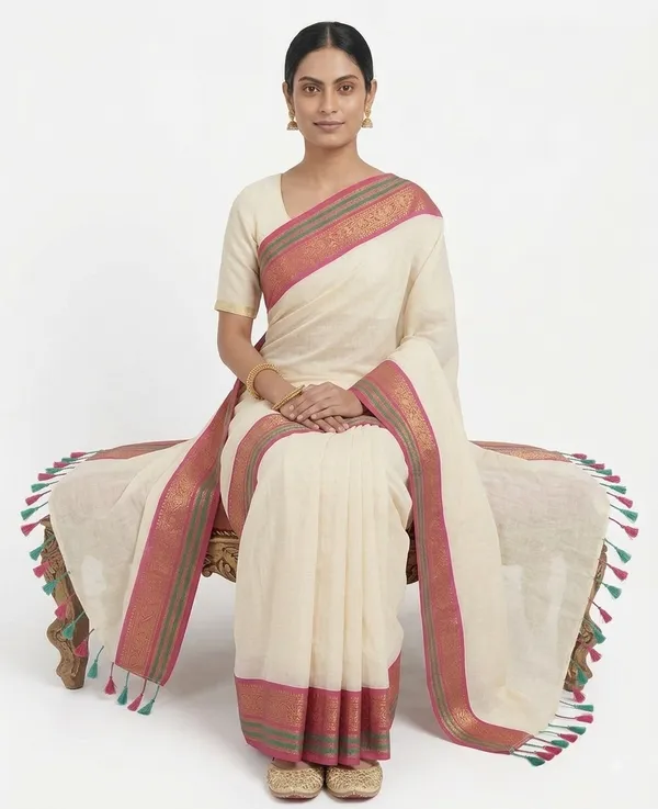 Multicolor_Mul_Cotton_Saree_For_Women