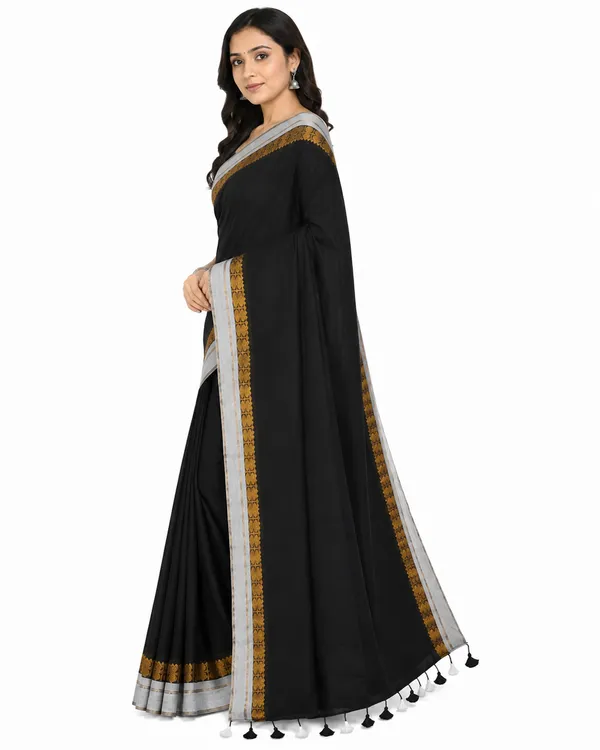 Black_Mul_Cotton_Saree_For_Women