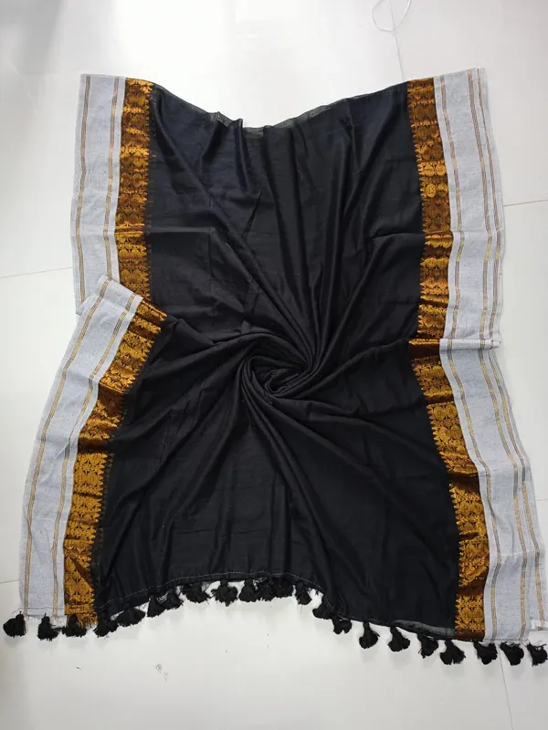 Black_Mul_Cotton_Saree_For_Women