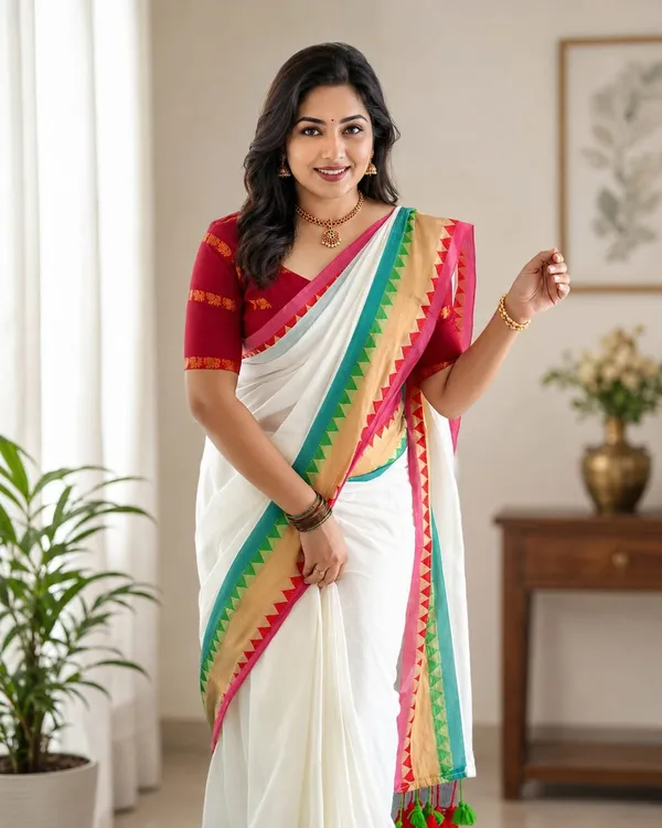 Multicolor_Jacquard_Weaving_Mul_Cotton_Saree