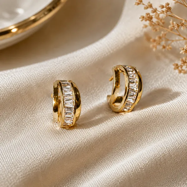 Gold_Baguette_Zircon_Huggie_Hoop_Earrings_Default_Title