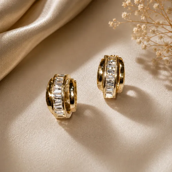 Gold_Baguette_Zircon_Huggie_Hoop_Earrings_Default_Title