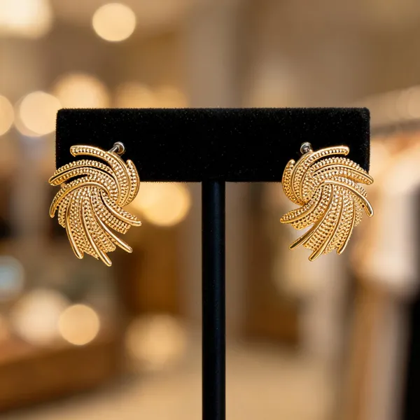 Textured_Gold_Fan_Stud_Earrings_Default_Title