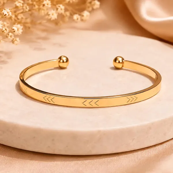 Strivora_Arrow_Grace_Open_Cuff_Bracelet_Default_Title