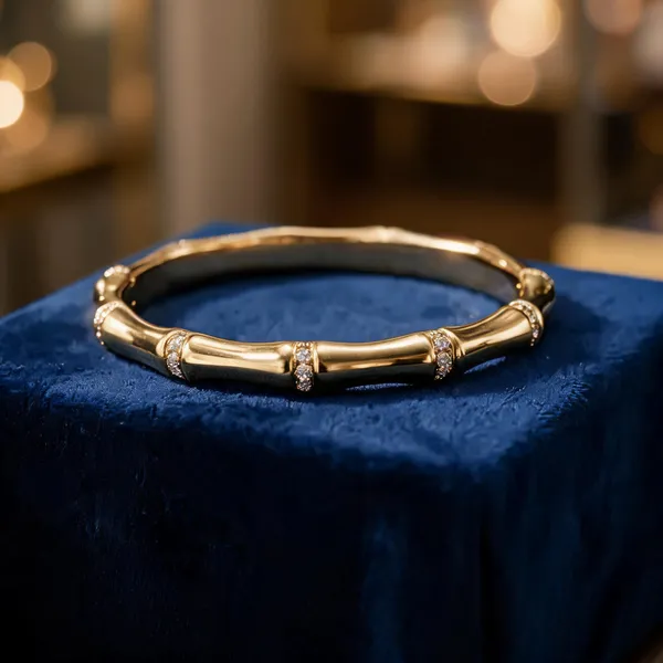 Gold_Plated_Stainless_Steel_Bamboo_Bangle_Bracelet_With_Pave_Stone_Accents_Default_Title