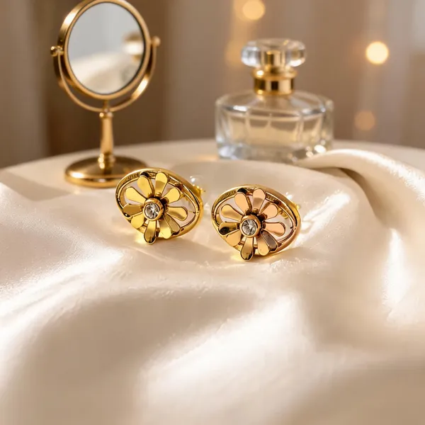 Golden_Floral_Oval_Cz_Stud_Earrings_For_Women_Elegant_Gold_Tone_Artificial_Jewellery_Default_Title