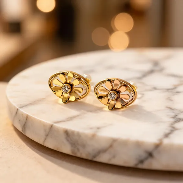 Golden_Floral_Oval_Cz_Stud_Earrings_For_Women_Elegant_Gold_Tone_Artificial_Jewellery_Default_Title