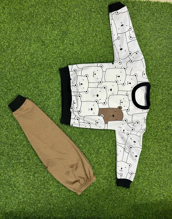 White_Hosiery_Bear_Print_Full_Sleeve_Night_Suit_For_Kids