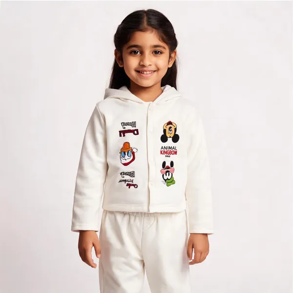 White_Cotton_Printed_Hooded_Top_Set_For_Kids
