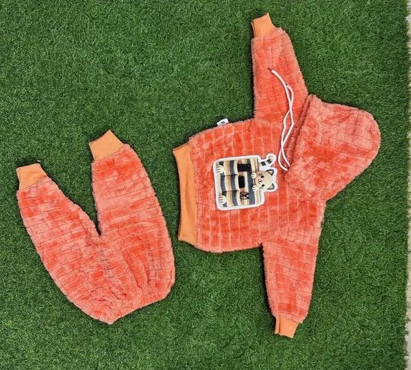 Orange_Textured_Hooded_Tracksuit_Set_for_Babies