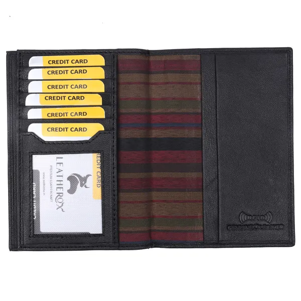 Black_Textured_RFID_Long_Wallet_for_Unisex