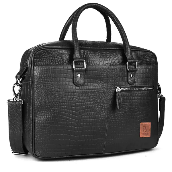 Black_Textured_Structured_Laptop_Bag_Unisex