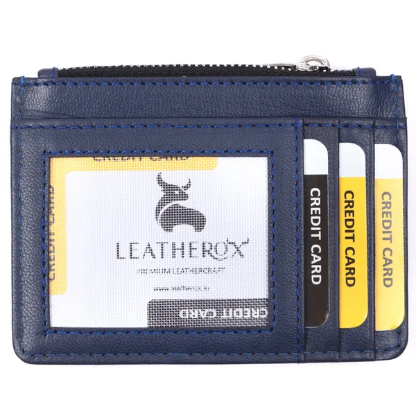 Blue_Leather_Card_Holder_Wallet_for_Unisex