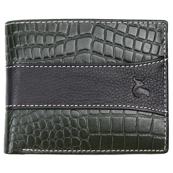 Black-Green_Leather_Bifold_Wallet_for_Men