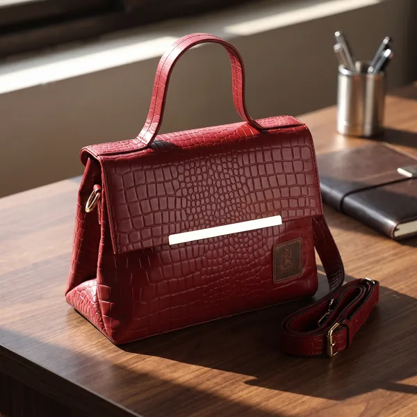 Red_Textured_Structured_Handbag_for_Women
