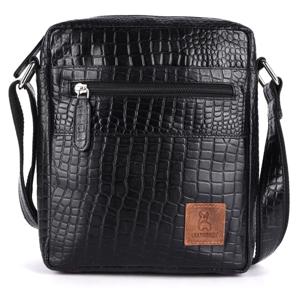 Black_Textured_Leather-Look_Sling_Bag_for_Women