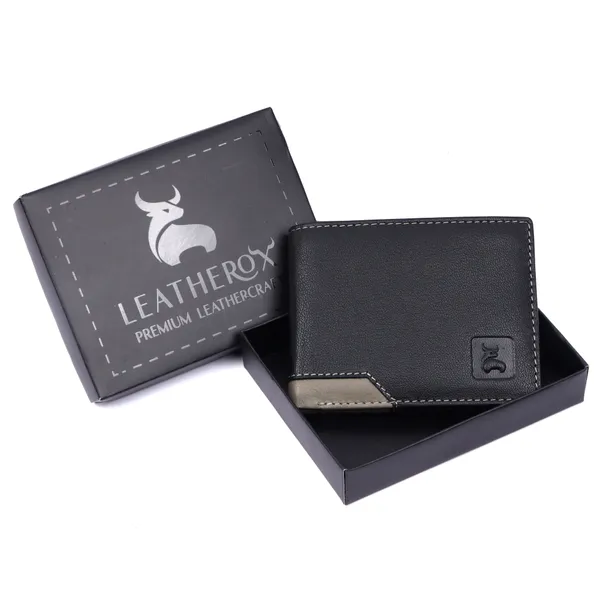 Black-Grey_Leather_Bifold_Wallet_for_Men