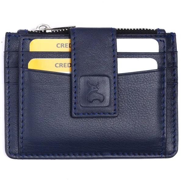 Blue_Leather_Card_Holder_Wallet_for_Unisex