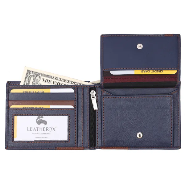 Blue-Brown_Genuine_Leather_Bifold_Wallet_for_Men