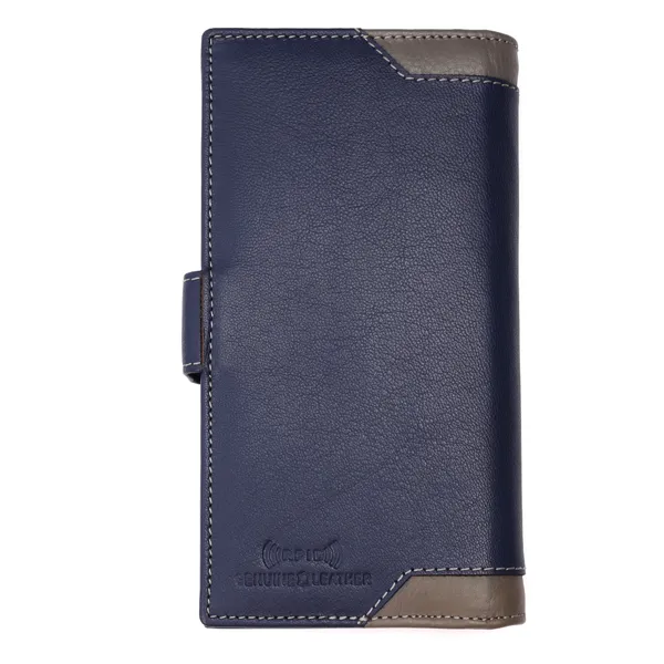 Blue-Grey_Leather_Long_Wallet_for_Women