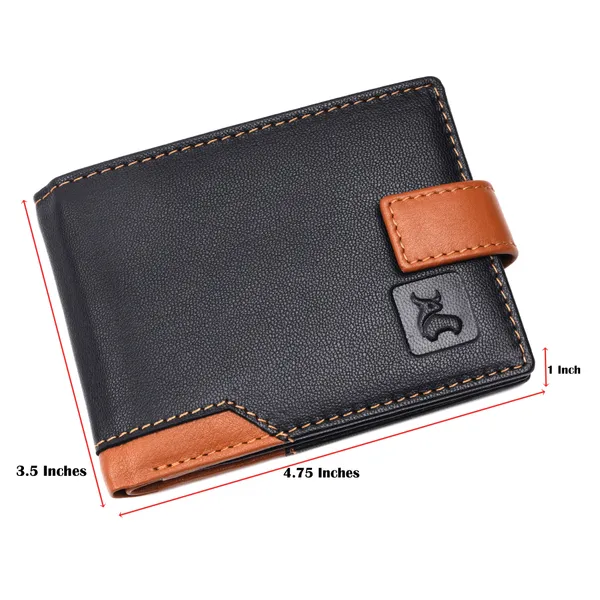 Black-Tan_Leather_RFID_Bi-Fold_Wallet_for_Men