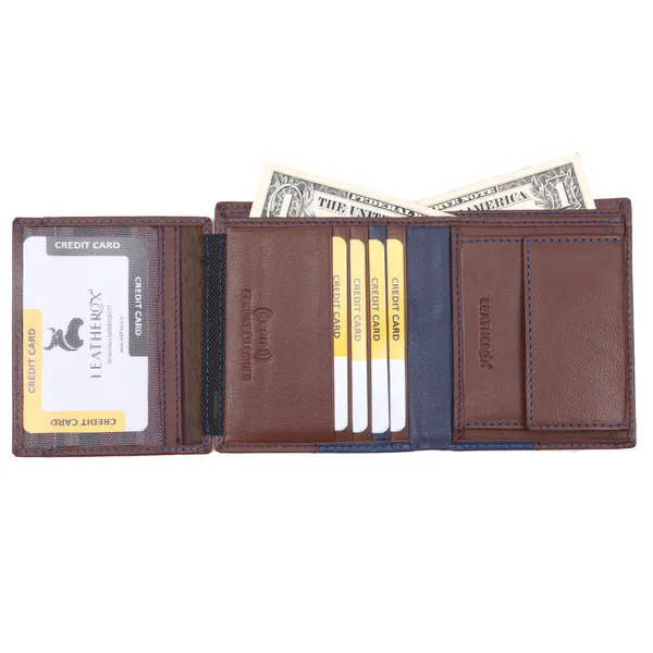 Brown-Blue_Leather_Bifold_Wallet_for_Men