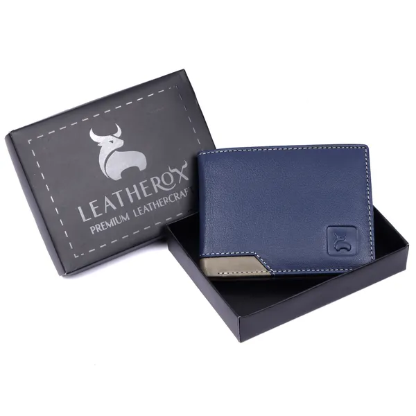 Blue-Grey_Leather_Bi-Fold_Wallet_for_Men