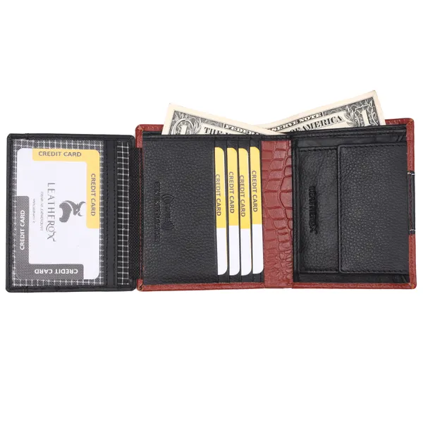 BLack-Tan_Leather_Bi-Fold_Wallet_for_Men