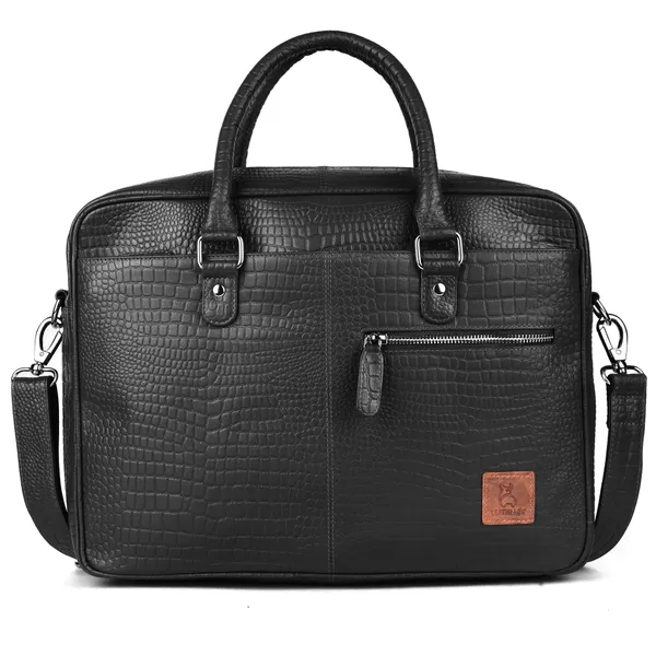 Black_Textured_Structured_Laptop_Bag_Unisex