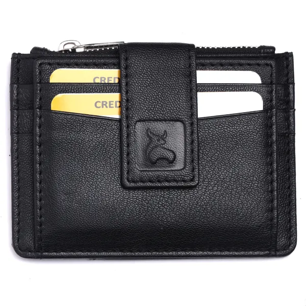 Black_Leather_Card_Holder_Wallet_for_Unisex