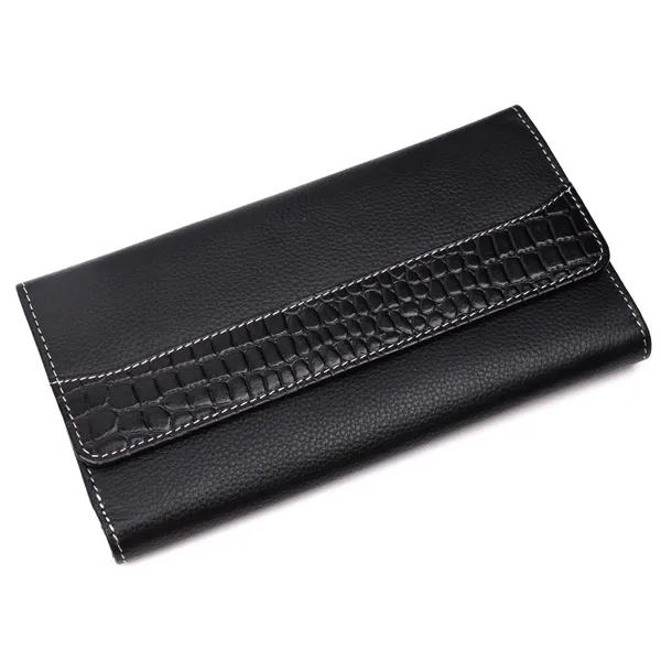 Black-Black_Leather_Zip_Clutch_Wallet_for_Women