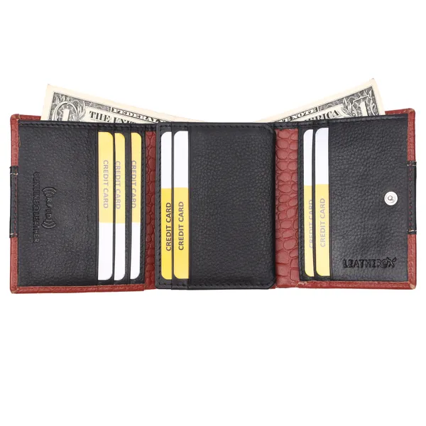 Black-Tan_Genuine_Leather_RFID_Wallet_for_Men