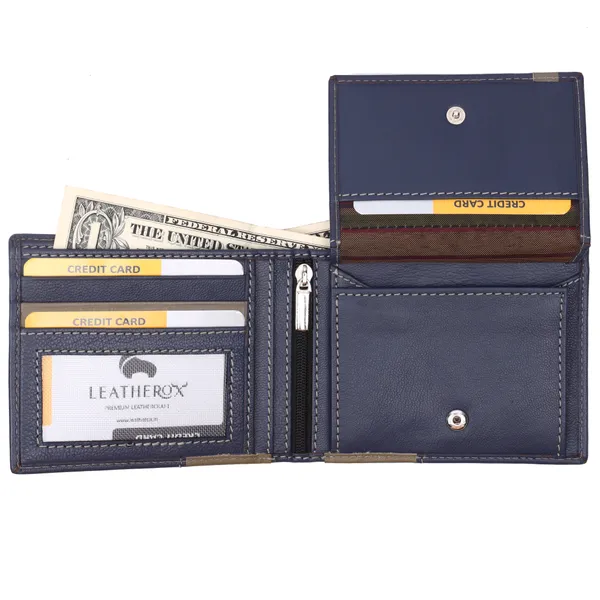 Blue-Grey_Leather_Bifold_Wallet_for_Men