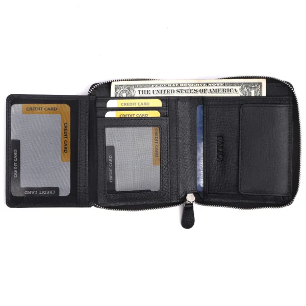 Black_Suffiano_Leather_Zip_Wallet