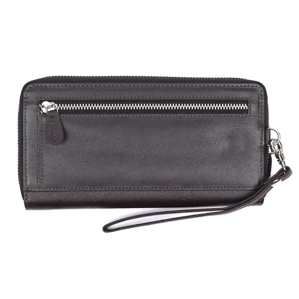 Brown_Suffiano_Leather_Long_Zip_Wallet_for_Women