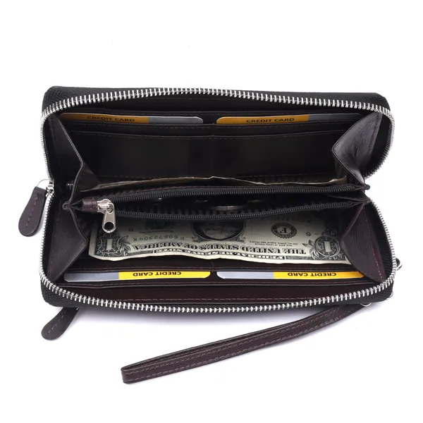 Brown_Suffiano_Leather_Long_Zip_Wallet_for_Women