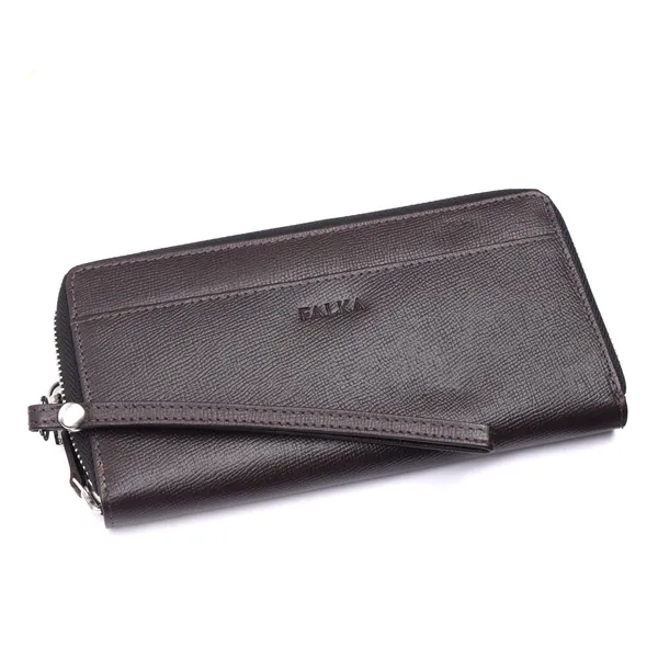 Brown_Suffiano_Leather_Long_Zip_Wallet_for_Women