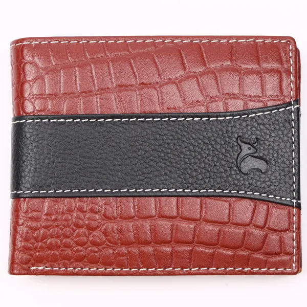 Black-Tan_Textured_Bi-Fold_Wallet_for_Men