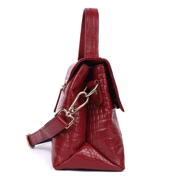 Red_Textured_Structured_Handbag_for_Women