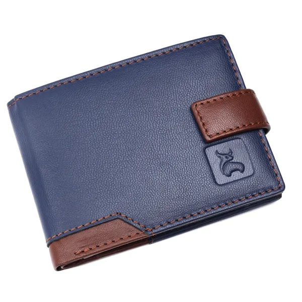 Blue-Brown_Leather_Bifold_Wallet_for_Men