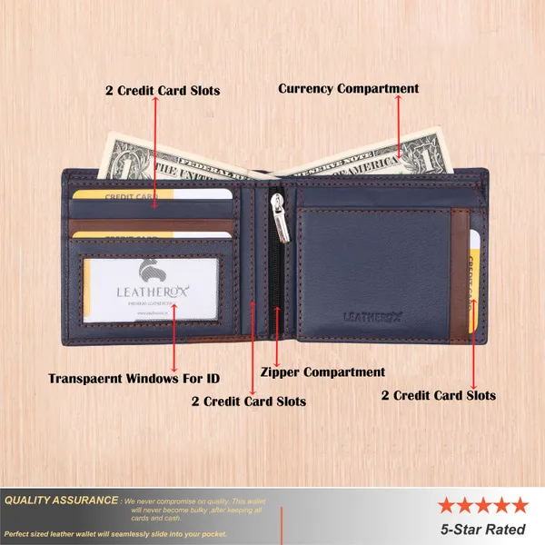 Blue-Brown_Genuine_Leather_Bifold_Wallet_for_Men